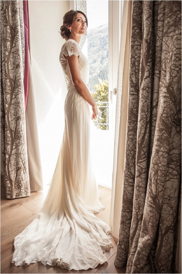 bride by the window