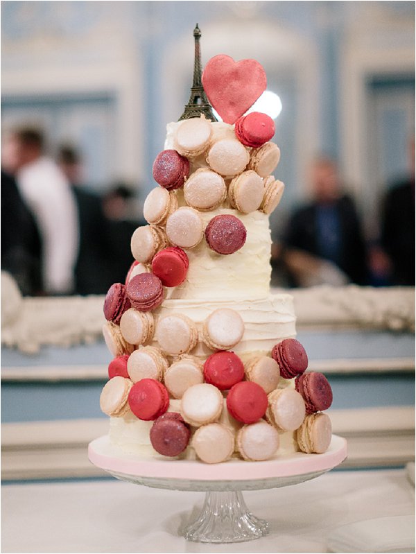 French Wedding cake with macarons