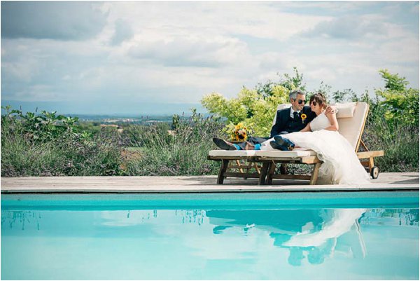 poolside wedding south of france