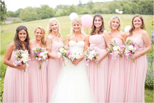 baby pink bridesmaids