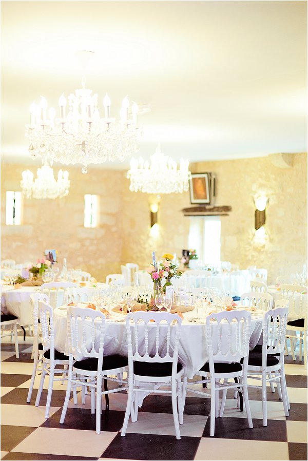chateau wedding reception