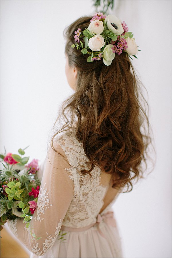 wedding floral headpiece