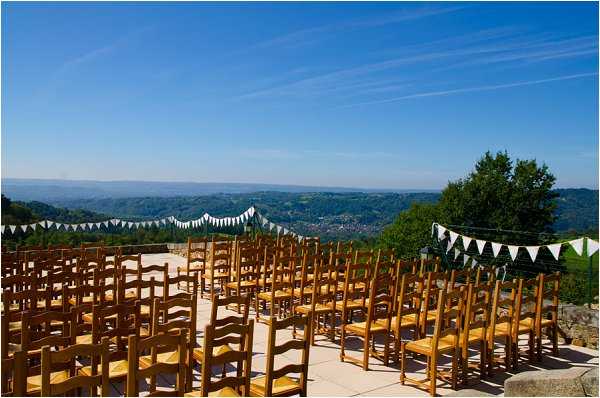 wedding venue with a view