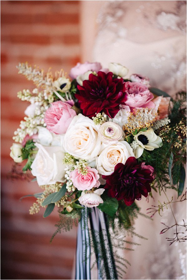 bold bridal bouquet
