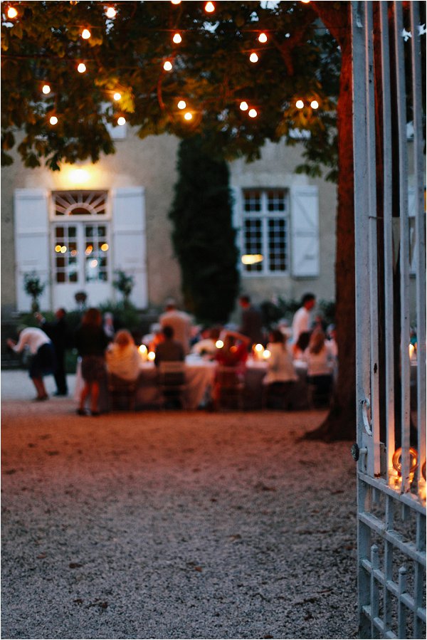 Evening wedding in France