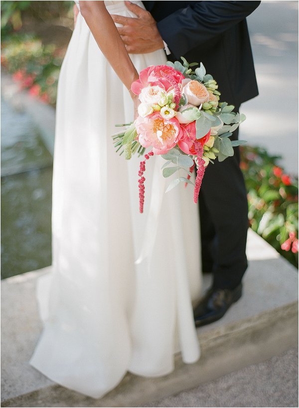 coral and ivory wedding