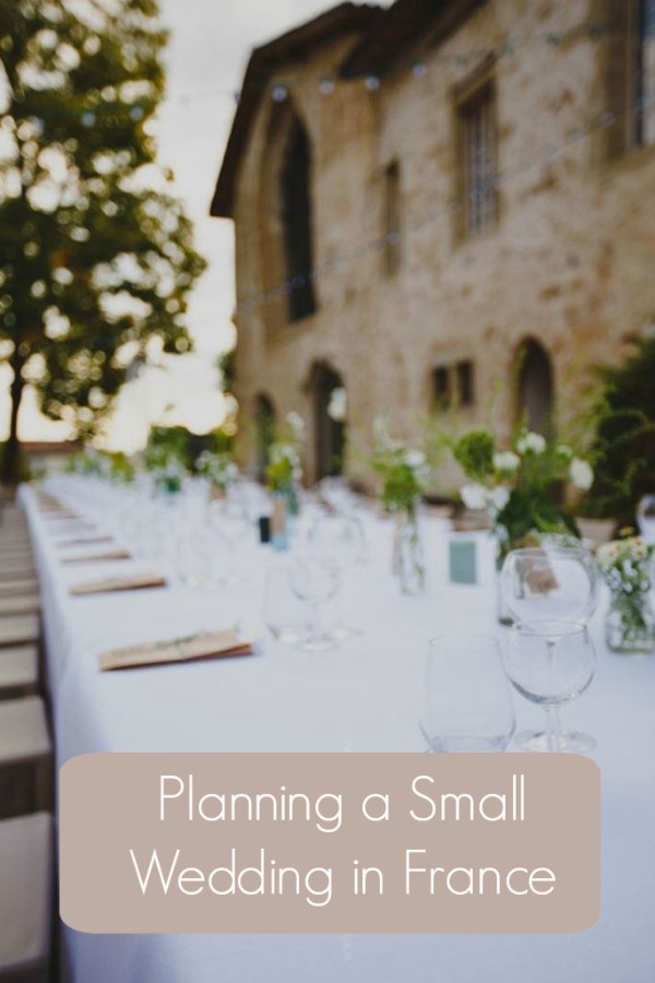 planning small wedding in France