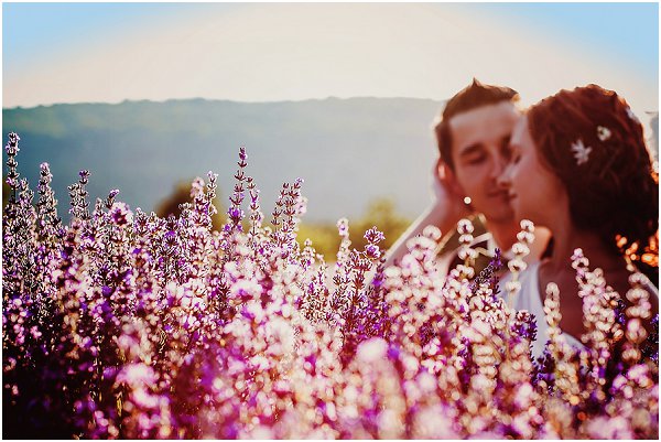 wedding in a lavender field