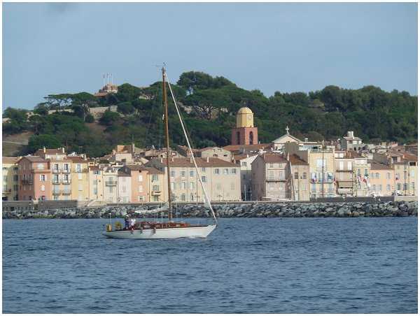 St Tropez from the sea