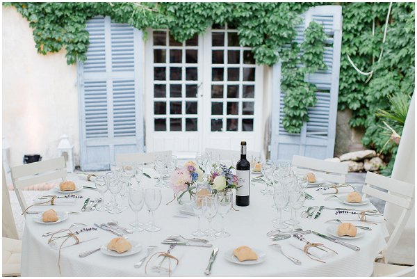 simple pretty wedding tables