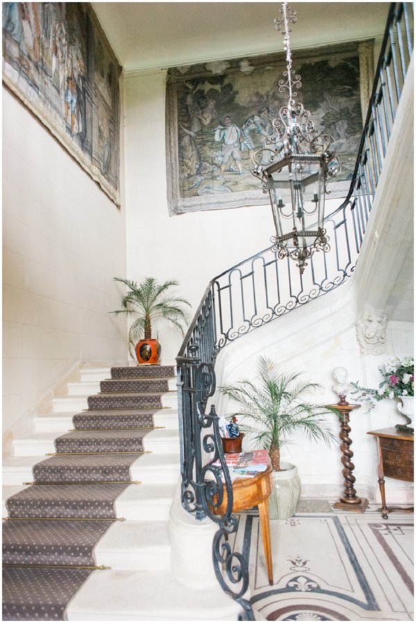 French chateau stairs