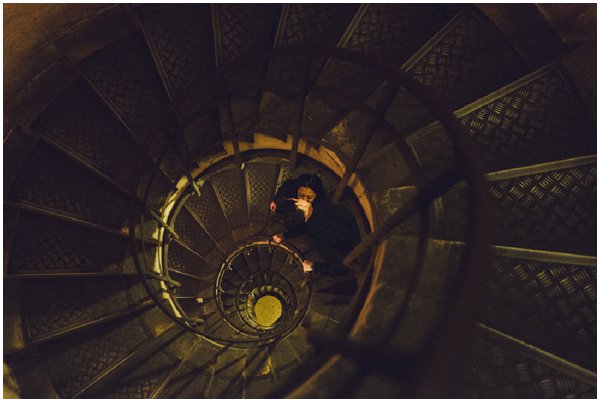 romantic spiral staircase