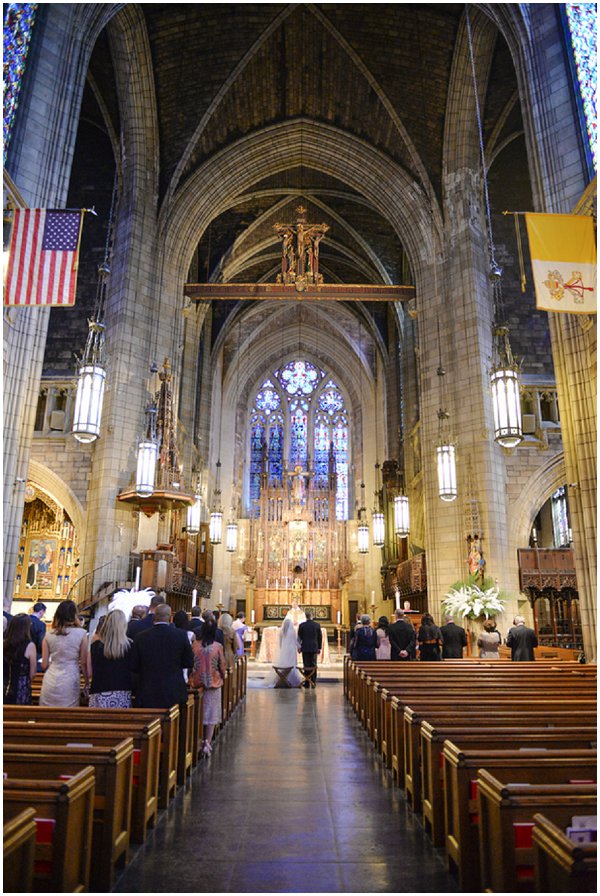 New York city church wedding