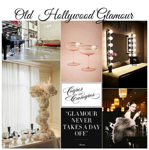 old Hollywood glamour style