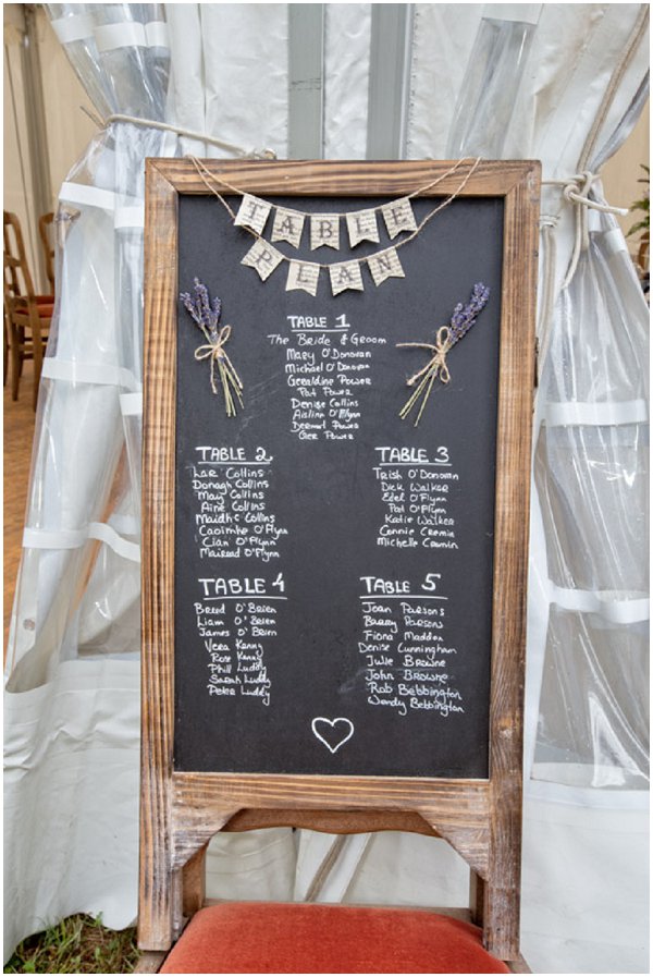 rustic wedding table plan