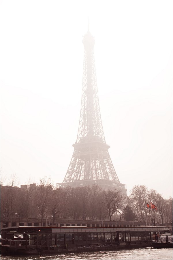 Eiffel Tower in midst