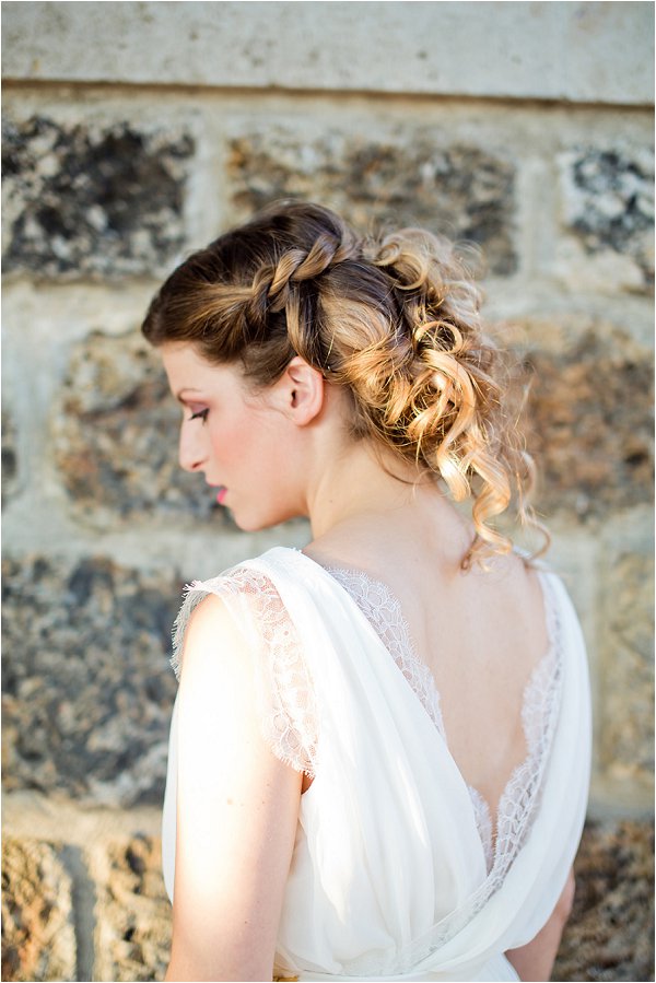 French braid wedding hair