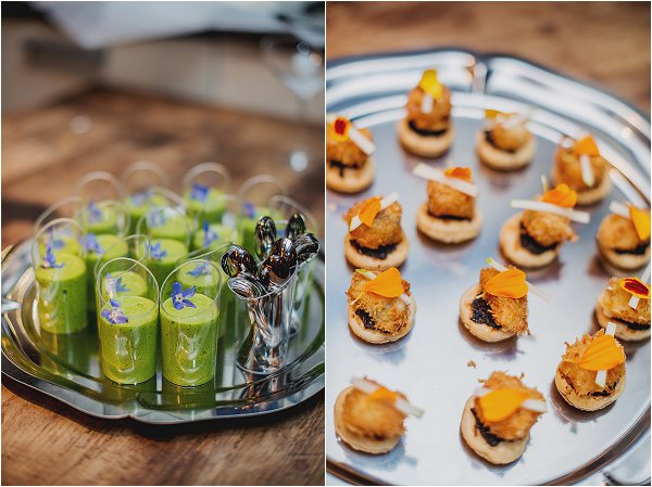 French canapes by Chef Kent