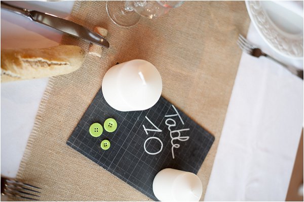 chalk board table numbers