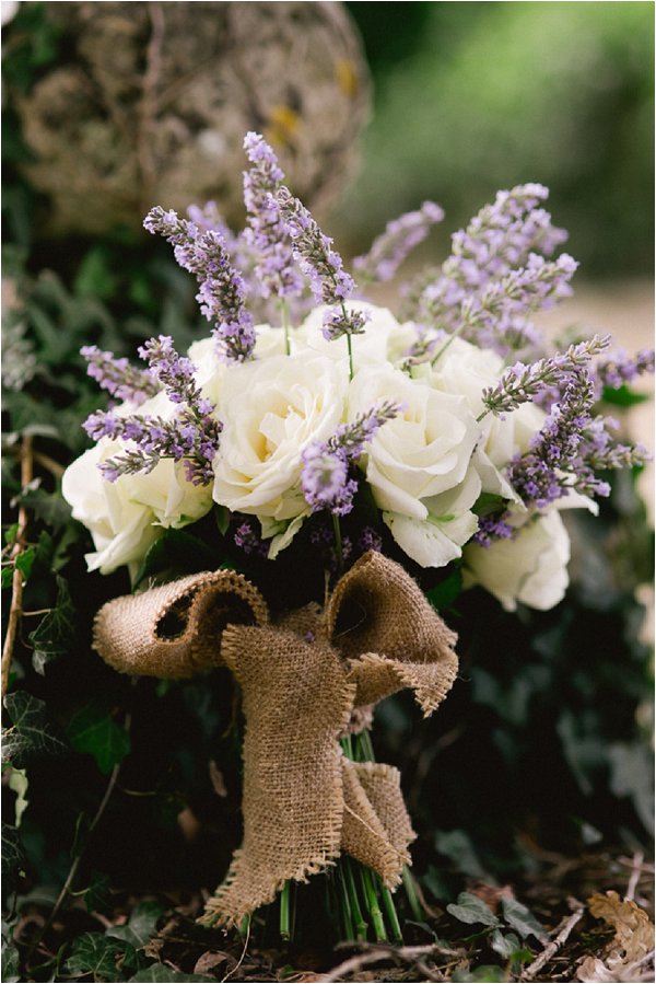 lilac and white wedding bouquet