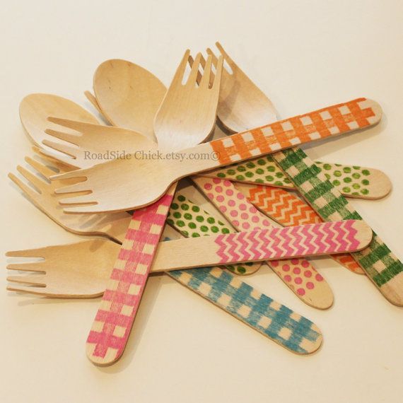 pretty disposable utensils
