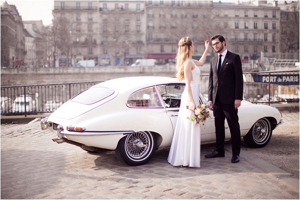 vintage wedding car Paris