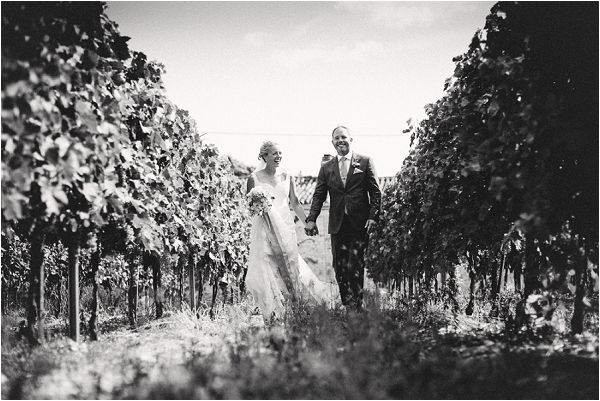 wedding in vineyard