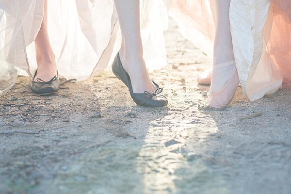 Ballerina wedding shoes