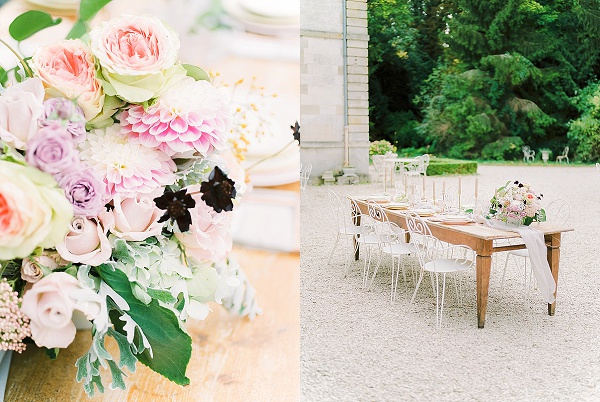 Blush and copper wedding style