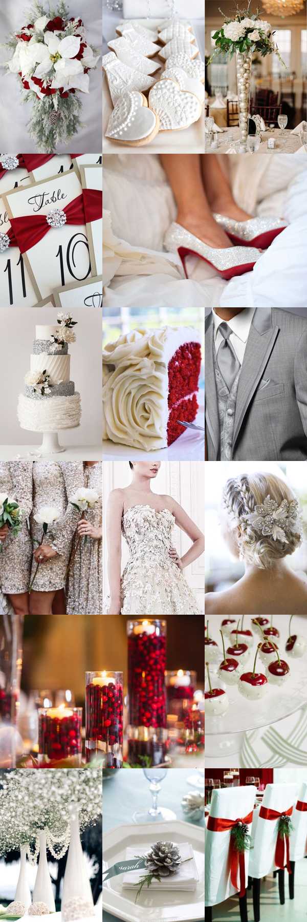 Festive Christmas Wedding Inspiration Board