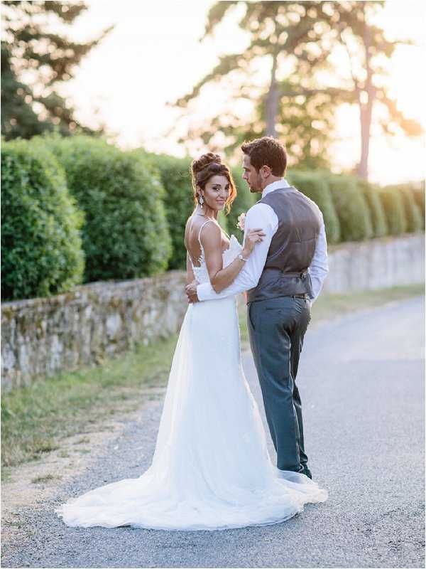 Real life Bride and groom looking back on their wedding day