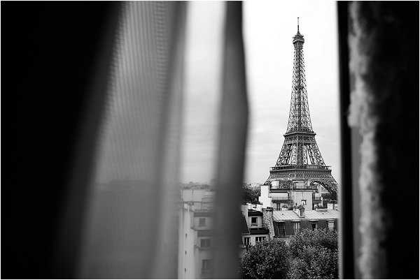 View of the Eiffel Tower from Shangri-La Hotel