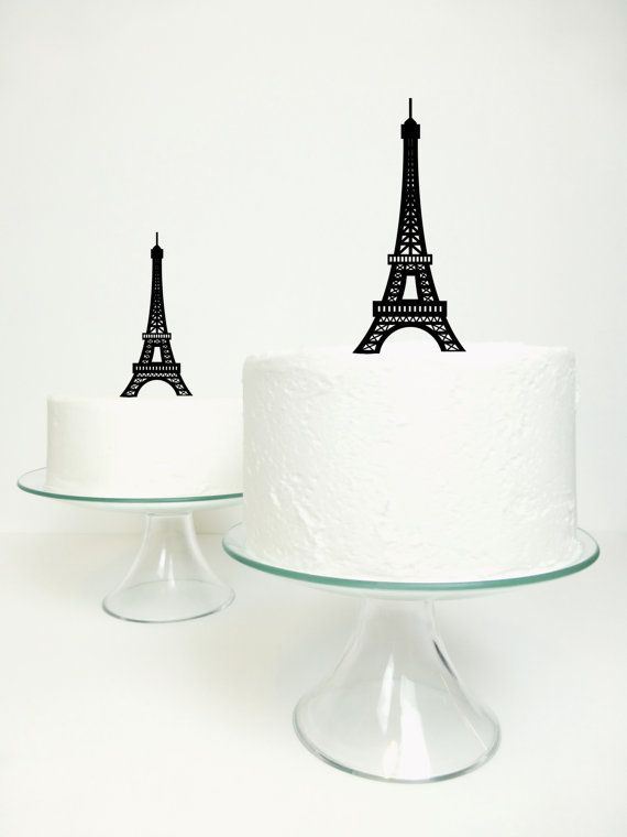 eiffel tower cake topper