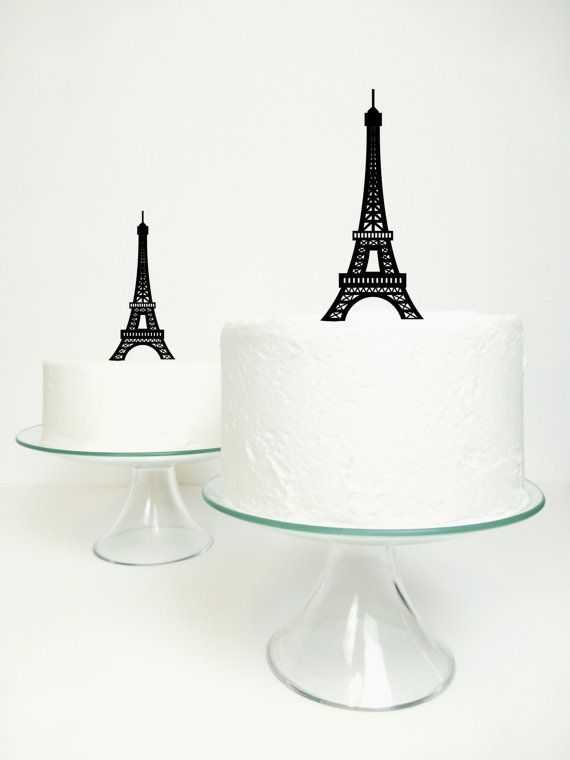 eiffel tower cake topper