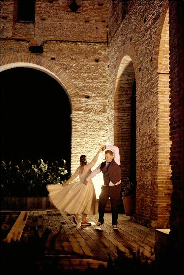 first dance in Abbey ruins in France