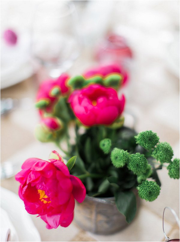 Beautiful bright pink Peonies perfect as wedding table centrepieces