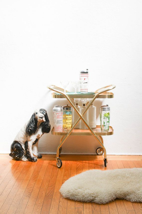 Rolling Cocktail Cart