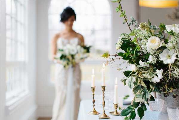 white and green wedding ideas