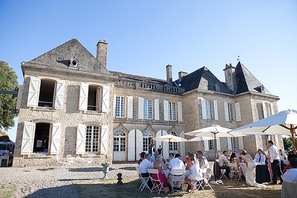 Outdoor chateau reception