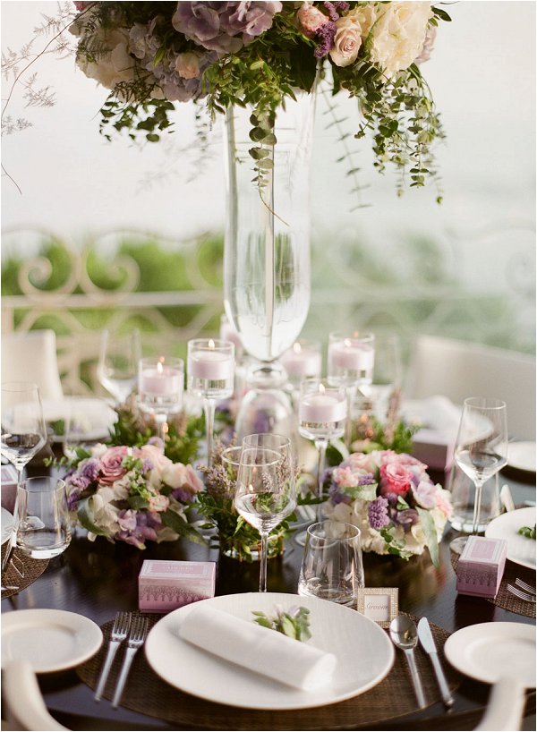 pastel colour and rich wedding table design