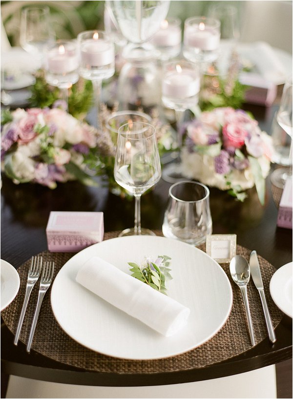 stylish chic wedding table design