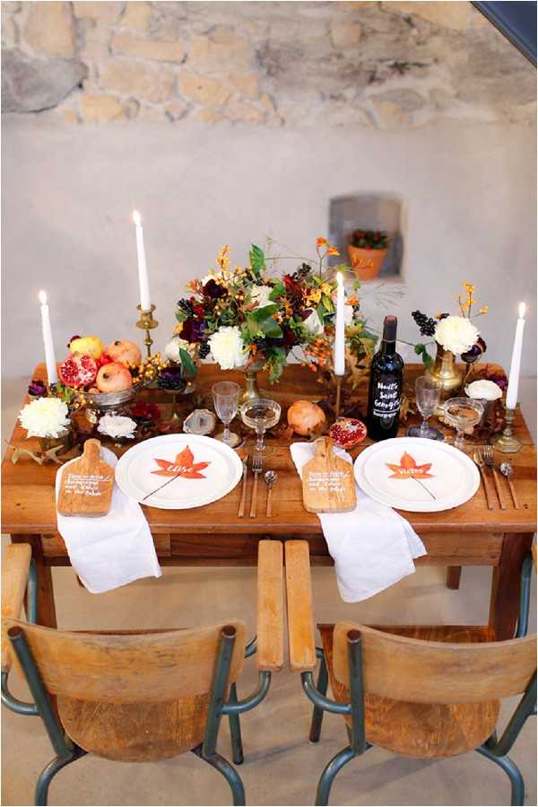 Autumn wedding table ideas | Image by Acacia Piks