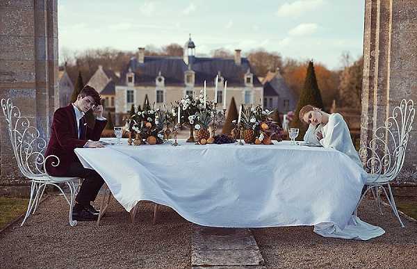 Chateau garden wedding table