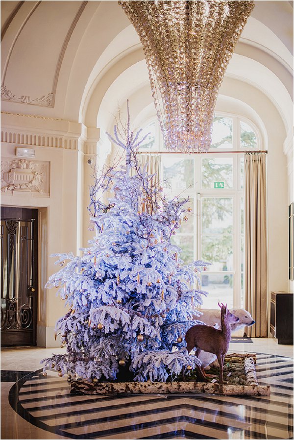 Christmas Tree in the Hotel Trianon Lobby