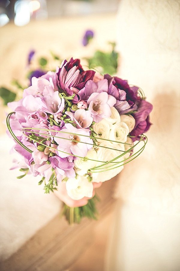Lilac bridal bouquet