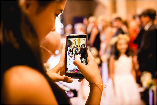 phones at weddings