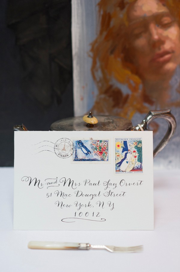 Calligraphy wedding stationary