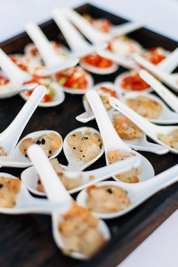 Provencal inspired wedding canapes