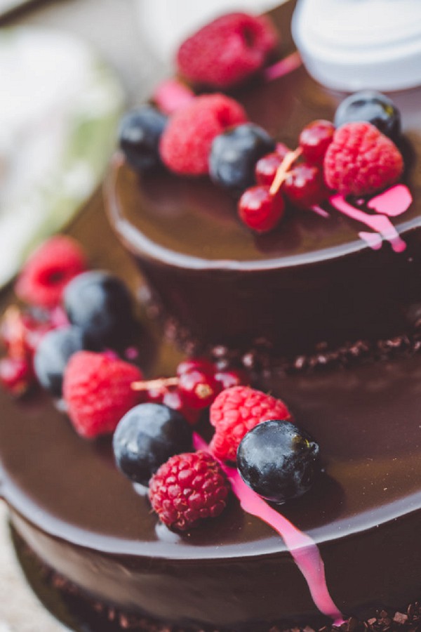 Chocolate wedding cake idea