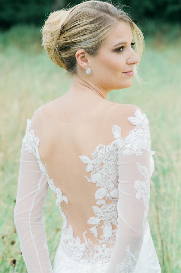 Delicate lace wedding dress